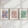 Marché Aux Fleurs Abstract Art Wall Print, thumbnail 1 of 8