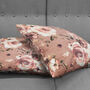 Rose Themed Brown Soft Cushion Cover, thumbnail 4 of 7