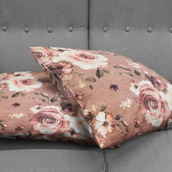 Rose Themed Brown Soft Cushion Cover, 4 of 7