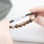 Personalised Mens Woven Tiger's Eye Bracelet, thumbnail 2 of 6