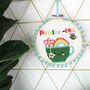 Rainbow Positivi Tea Cross Stitch Kit For Adults, thumbnail 2 of 12
