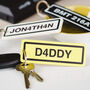 Personalised Car Number Plate Leather Keyring, thumbnail 1 of 3