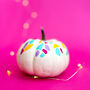 Neon Terrazzo Halloween Pumpkin Decorations, thumbnail 1 of 4