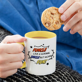 Funcle Like A Normal Uncle But More Fun Comic Mug, 3 of 7