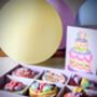 Colourful Happy Birthday Hand Iced Biscuits And Birthday Card Letterbox Gift, thumbnail 11 of 12