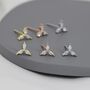 Marquise Cz Stud Earrings In Sterling Silver, thumbnail 4 of 12
