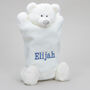 Personalised Embroidery Cream Bear Hot Water Cover Nb, thumbnail 3 of 7