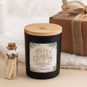 Personalised Merry Christmas Candle Gift, 3 of 6
