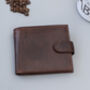 Personalised Mens Tan And Brown Leather Wallet Rfid, thumbnail 2 of 11