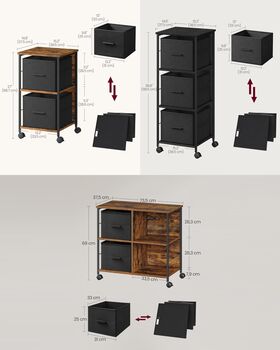 Filing Cabinet With Drawers And Printer Stand Top, 3 of 6