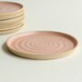 Pale Pink Ceramic Side Plate Stone, thumbnail 1 of 5