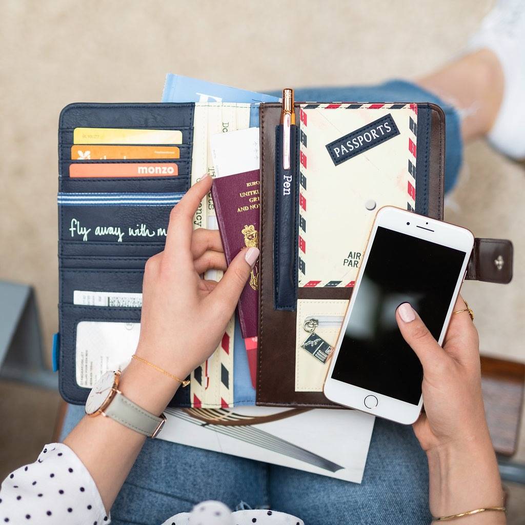 Paper Plane Travel Wallet By Lisa Angel