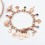 Create A Personalised Gold Plated Charm Bracelet, thumbnail 1 of 4