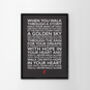 You'll Never Walk Alone Word Art Poster Print, thumbnail 6 of 12