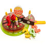 Wooden Toy Birthday Cake With Candles, 18 Piece Set, thumbnail 1 of 8