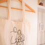 Personalised Photo Embroidered Tote Bag, thumbnail 2 of 2