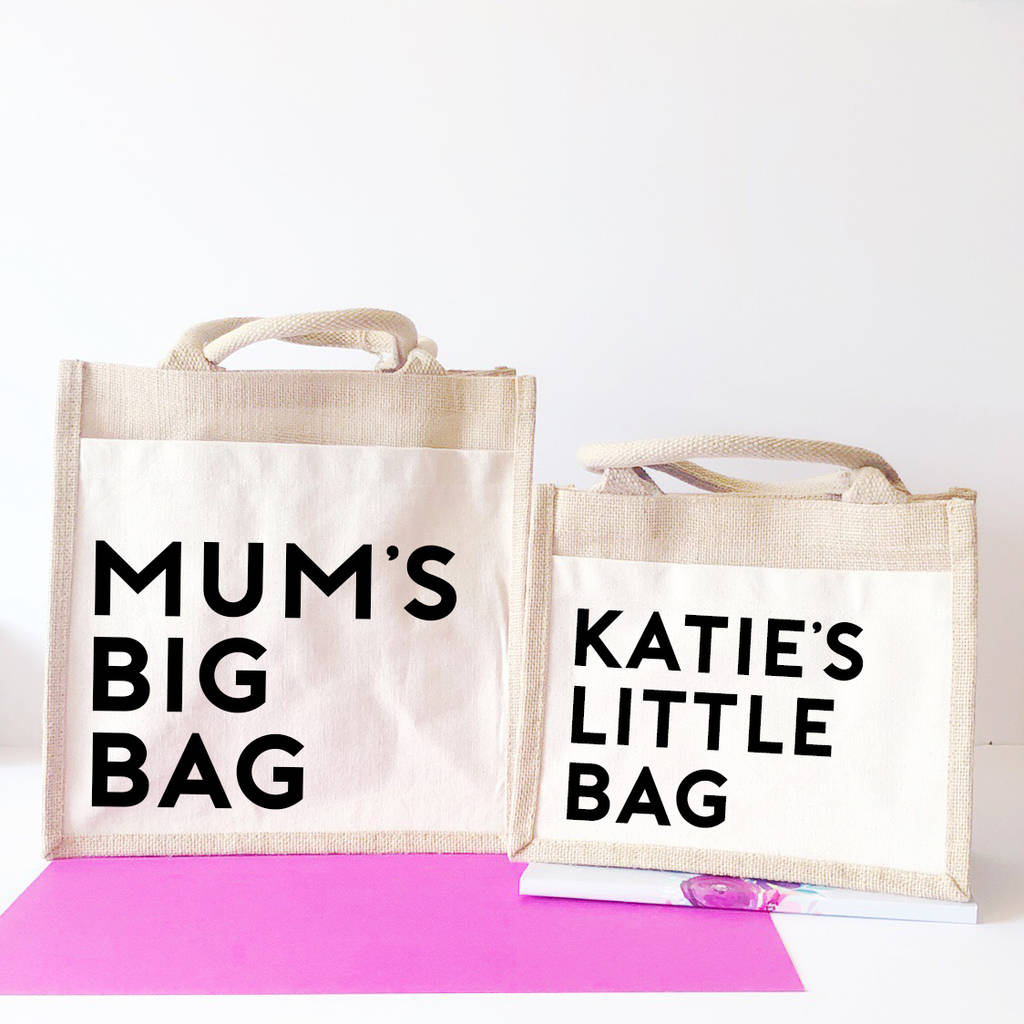 'big Bag, Little Bag' Mum And Me Bag Set By Snappy Crocodile Designs