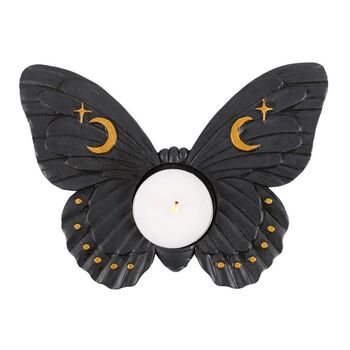 Black Moth Tealight Candle Holder, 2 of 4