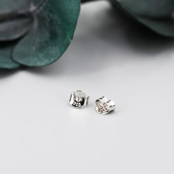 Sterling Silver Butterfly Backs, 4mm Or 5mm, 3 of 7