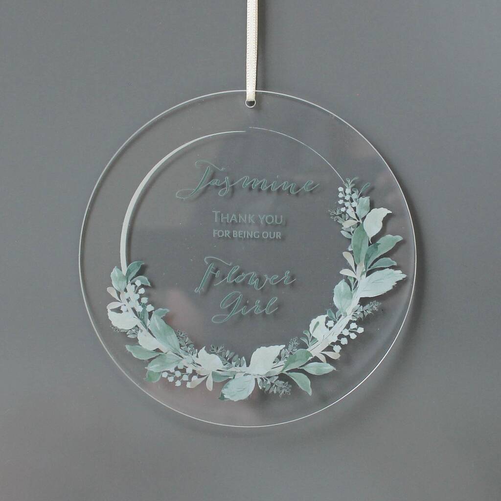 Personalised Thank You Hanging Decoration, 1 of 2