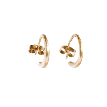 Small Gold Hoops By Audrey Claude Jewellery