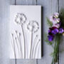 Allium And Chives No. Two, Plaster Cast Plaque, thumbnail 1 of 4