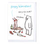 'Happy Hibernation' Funny Polar Bear Christmas Card, thumbnail 1 of 2