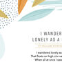 Abstract Design Personalised Poem Print, thumbnail 6 of 8