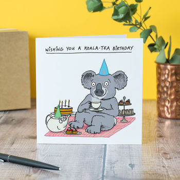 'Koala Tea' Birthday Card, 2 of 3