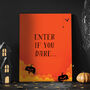 Pumpkin And Spider Web Halloween Party Frame, thumbnail 5 of 7