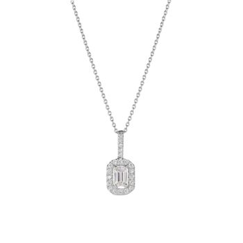 Cielo White Gold Lab Grown Diamond Holo Necklace, 2 of 4