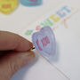 Love Heart Acrylic Ring, thumbnail 2 of 9
