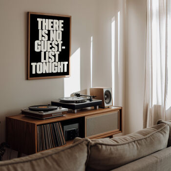 Guestlist Print | Typographic Poster | Wall Art | Aesthetic | Typographic | Trendy | Party Artwork | Club | House Music | Groovy, 4 of 10