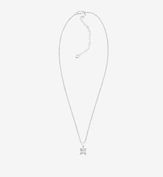 Shikaku Sterling Silver Plated Stone Pendant Necklace, 3 of 6