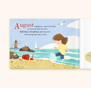 August's Child Personalised Gift Book August Birthday, 6 of 8