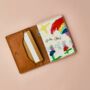 Personalised Child's Drawing Leather Card Holder, thumbnail 3 of 5