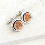 Personalised Wooden R2 D2 Cufflinks, thumbnail 2 of 2