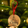 'First Christmas As Daddy' Christmas Decoration Bauble, thumbnail 1 of 7