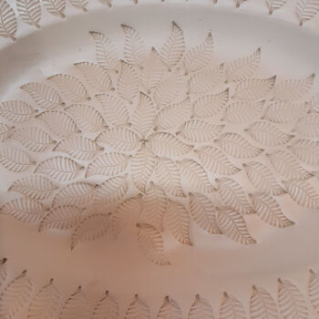 Handmade Oval Ceramic Leaf Platter, 7 of 8