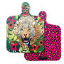 Double Sided Wild Cat Mini Leopard Chopping Board, thumbnail 8 of 10