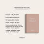 Custom Text Hardcover Notebook, thumbnail 6 of 11