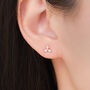 Marquise Cz Stud Earrings In Sterling Silver, thumbnail 1 of 12