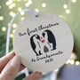 Penguin First Christmas As Grandparents Tree Decoration, thumbnail 5 of 6