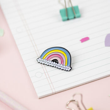 Totally Over It Rainbow Pin, 3 of 4
