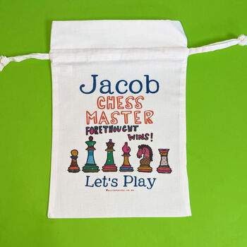 Personalised Chess Bag, 6 of 6