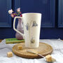 Summer Flower Bone China Tall Latte Mug, thumbnail 3 of 6