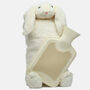 Cream Bunny Personalised Hot Water Bottle, Gift Boxed, thumbnail 5 of 7