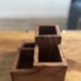 Desk Caddy, Indian Rosewood Desk Organiser, thumbnail 4 of 11