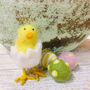 Handmade Hatching Chick Felt Easter Decoration, thumbnail 2 of 2