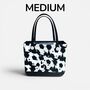 Soccer Girl’s Football Print Design Bag, Personalised Charm, thumbnail 2 of 12